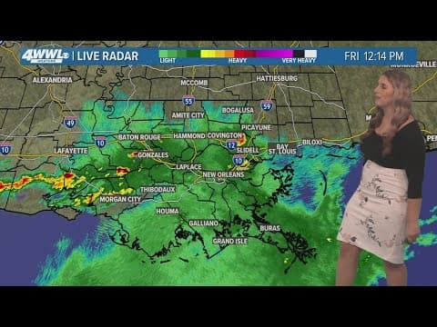 Still showers, but less rain expected for Friday