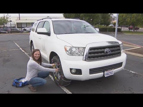 Working For You: How to put  snow chains on your tires