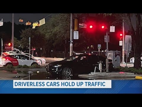 Driverless cars held up traffic in Montrose. Now we know why.