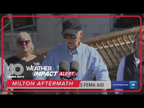 In visit to Milton-affected Tampa Bay area, Biden talks recovery, FEMA aid