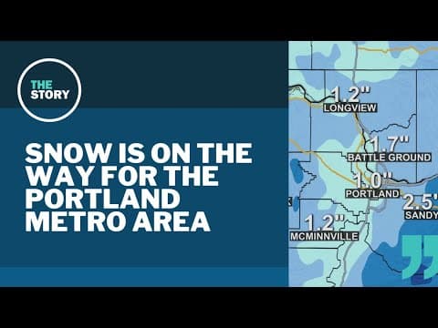Here’s what to expect when snow blows into the Portland area tonight