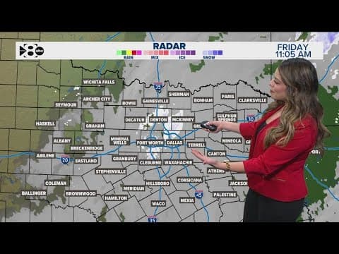 DFW Weather: Snow moving out of North Texas, latest timeline