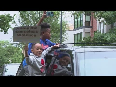 Group holds peace walk near Dunbar High School