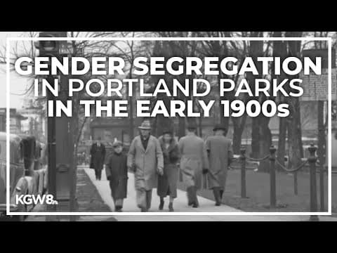 Why two outdoor squares in Portland segregated men and women in the early 1900s