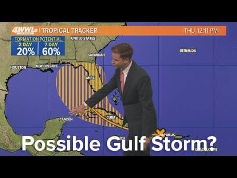 Thursday noon tropical update: Storm could be in Gulf by weekend