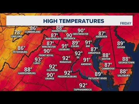 Highs in the 90s with more heat next week
