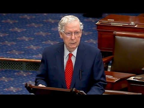 Mitch McConnell full speech announcing he will not seek reelection next year