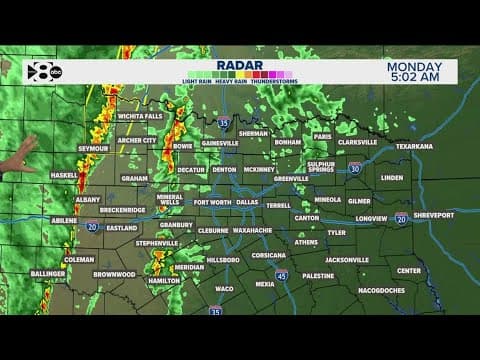 DFW Weather: Storms expected to move into the area during the morning commute