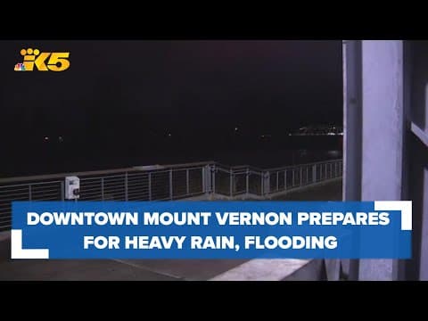 Downtown Mount Vernon prepares for heavy rain, potential flooding through the week