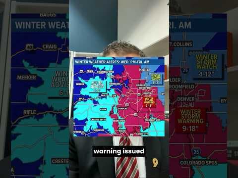 Colorado snowstorm update: Winter Storm Warning issued for Denver metro (Pt.1)