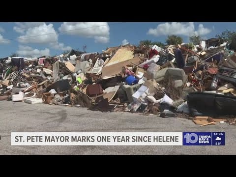 'Changed our community forever': St. Pete Mayor reflects on city's recovery 1 year after Helene