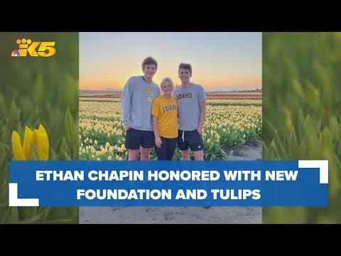 Community honors Idaho murder victim with Ethan's Smile tulips at Skagit Valley Tulip Festival