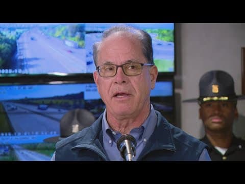Gov. Mike Braun speaks about new ICE detainees in Indiana
