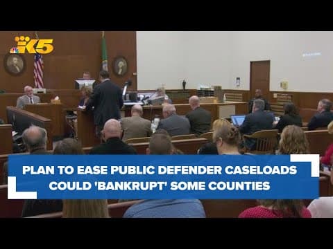 Plan to ease caseloads for public defenders could 'bankrupt' some counties
