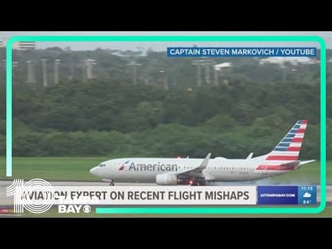 Avation expert weighs in on flight mishaps after plane blows a tire on take-off from Tampa