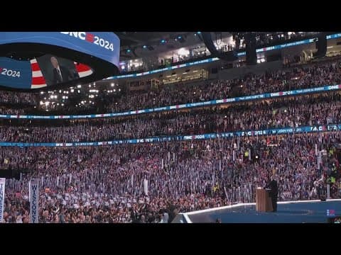 Joe Biden addresses the Democratic National Convention