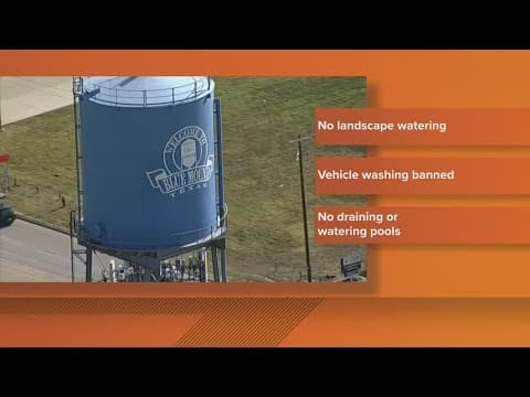 Water restrictions in place in North Fort Worth suburb