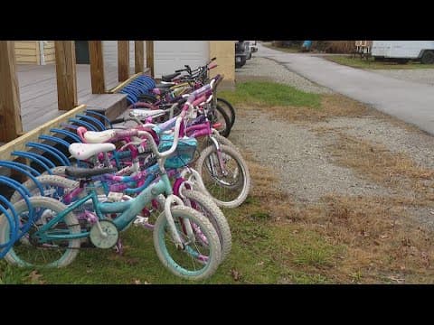 Second annual Christmas bike giveaway in Cicero