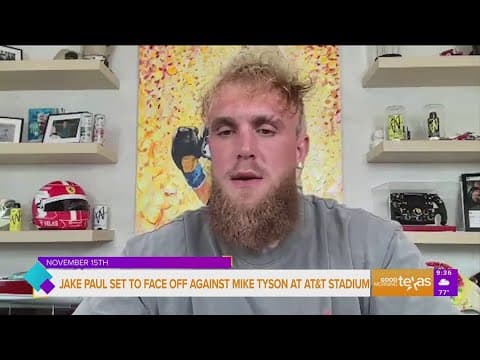 Jake Paul talks preparation for fight with Mike Tyson at AT&T Stadium