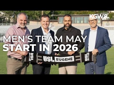Pro soccer coming to Eugene