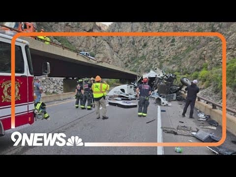 Part of EB I-70 closed after semi crash