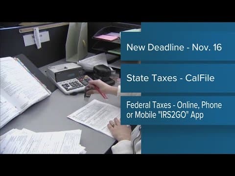 Tax deadline for California storm victims moved to Nov. 16