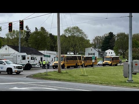 Children among multiple injured in crash involving 2 school buses in Fairfield County