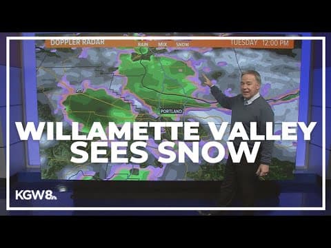 Snow in the Willamette Valley | KGW weather forecast