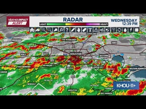 Weather Impact Alert: Tracking storms around the Houston area