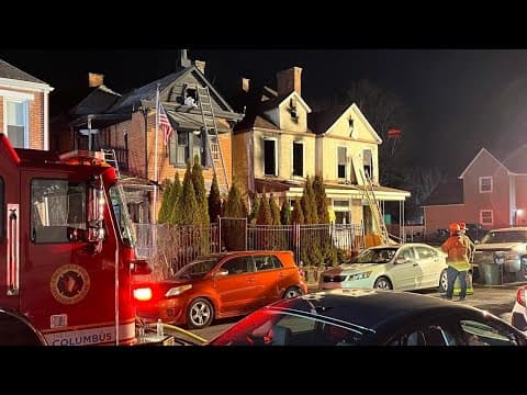 Firefighter injured while battling west Columbus fire