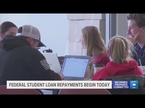 Federal student loan repayments start Monday