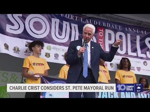 Former Florida governor Charlie Crist considering run for St. Pete mayor, as list of potential candi