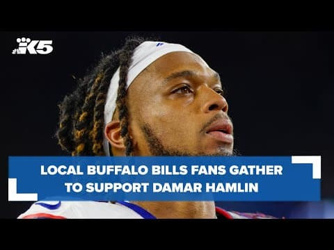 Buffalo Bills fans in western Washington gather to support Damar Hamlin from afar