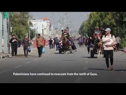 Thousands of Palestinians fleeing combat zone after Israel announces window for safe passage