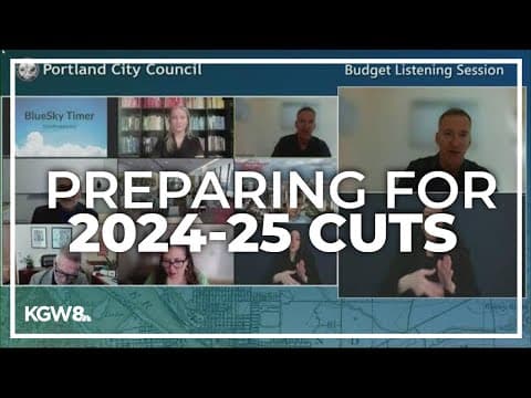 Portland leaders take in public comments while trying to balance fiscal year budget
