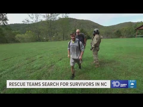 Rescue teams search for survivors in North Carolina after Hurricane Helene