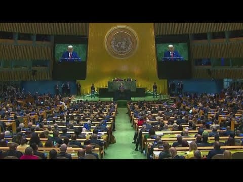 President Trump addresses the UN General Assembly