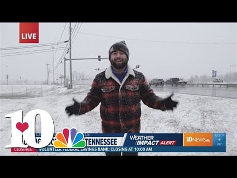 Snow piling up in Crossville