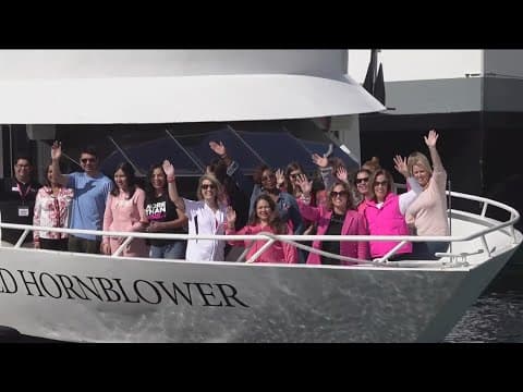 "It's all about smiles" | Breast cancer survivors enjoy surprise city cruise around San Diego Bay