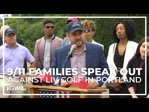 Watch Live: 9/11 families speak out against LIV Golf