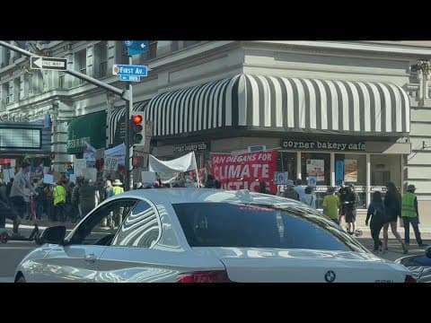 Environmental activists call on President Biden to declare a climate emergency