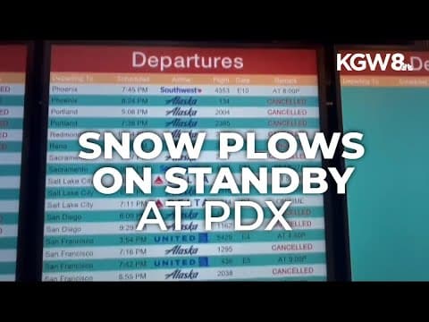 Flights canceled, delayed at Portland airport due to winter storm