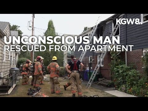 Firefighters perform life-saving window rescue in Northwest Portland apartment blaze