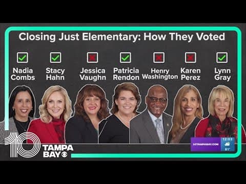 Hillsborough County School Board to make final vote on future of Just Elementary