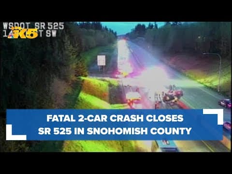 Fatal crash blocks all lanes of SR 525 in Snohomish County