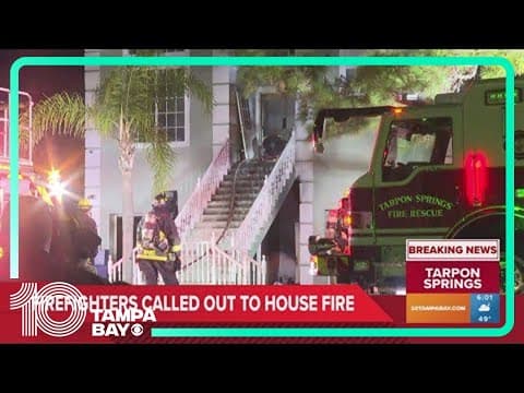 Tarpon Springs family safe as firefighters put out house fire