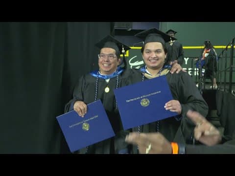 Father and son graduate from UT-Arlington together