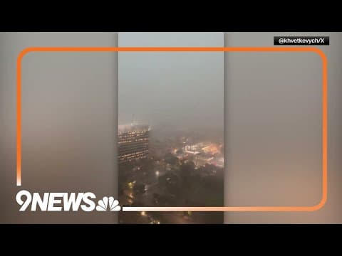 Power flashes as severe storms knock out electricity in Houston