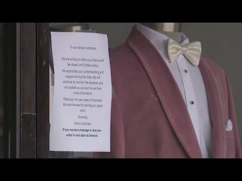 Al's Formal Wear locations close abruptly, leaving customers scrambling