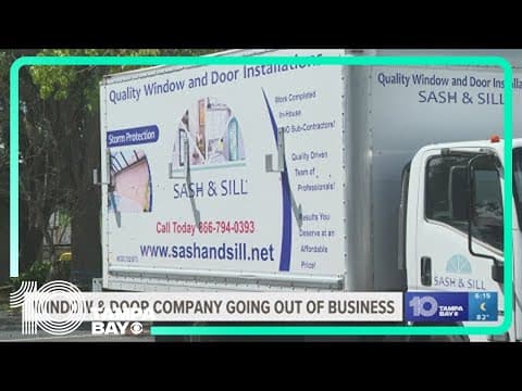 Customers say they're left hanging after window & door company goes out of business